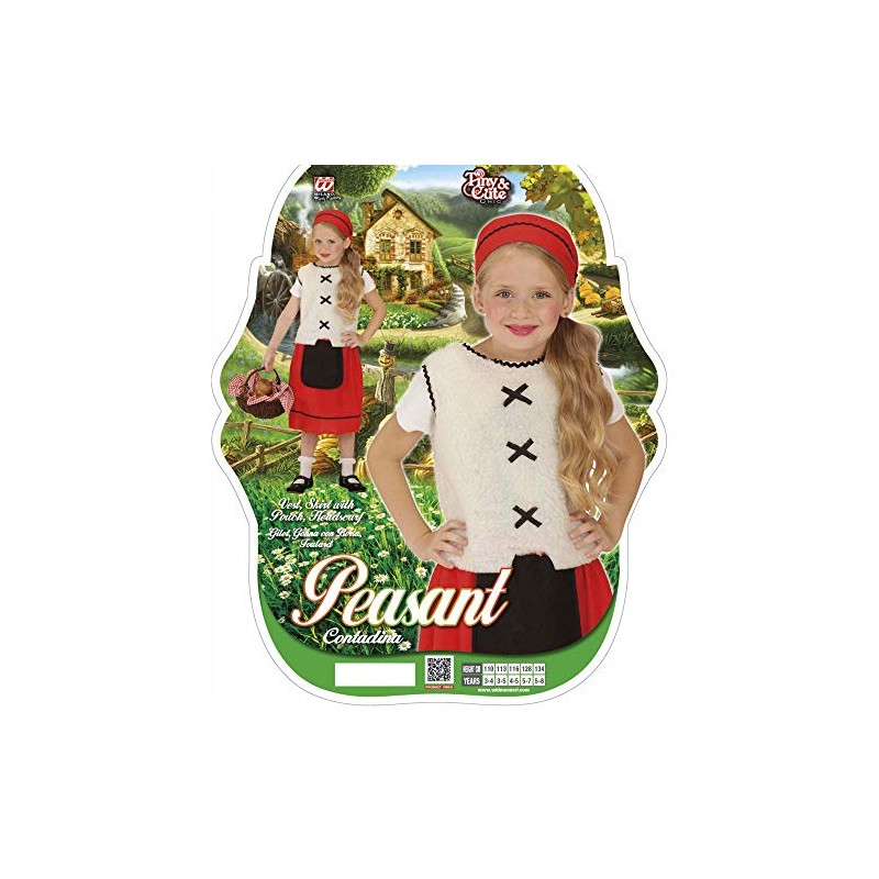 WIDMANN wid72907 ? Costume For Children Tadina, Multicoloured, 140 cm/8