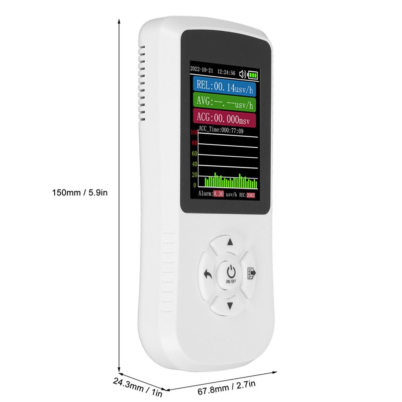 Geiger Counter Nuclear Radiation Detector 2.8 Inch LED Display X