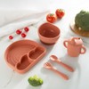 6 Pieces Silicone Baby Feeding Set，Baby Led Weaning Supplies，Utensils Food
