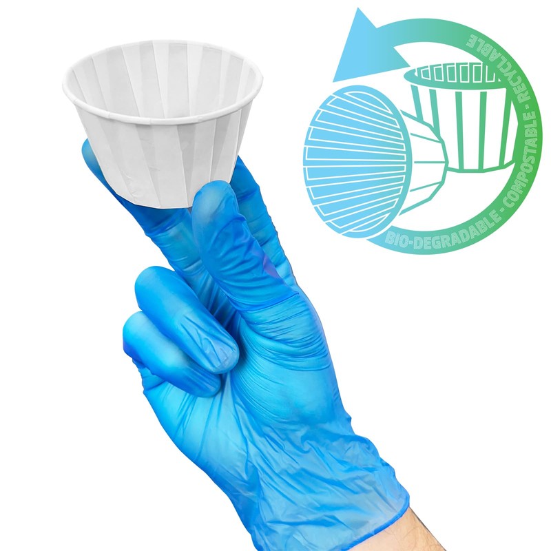 RE-GEN 250 Pack Wax Paper Multi-Purpose Cups 92ml 3.5Oz Large