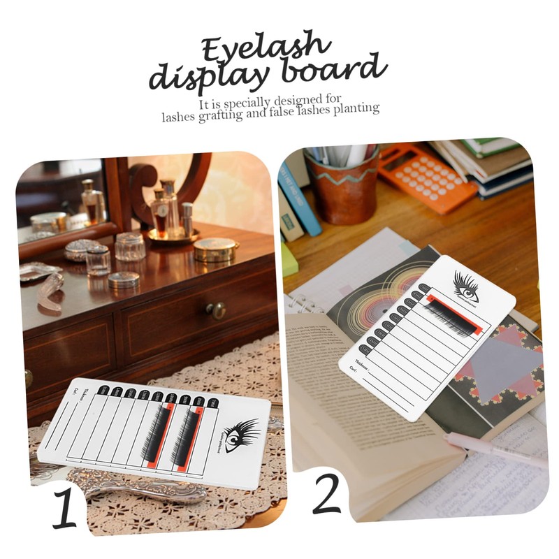 Minkissy 5pcs Diy Lash Extension Kit Acrylic Eyelash Display Pallet