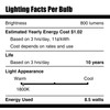 Neporal Amber Light Bulbs, 9W 60W Equivalent A19, Blue Light