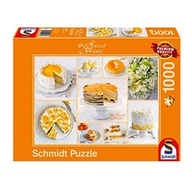 Strahlend gelbe Kaffeetafel (Puzzle)