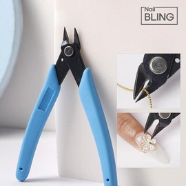 Nail charm cutting nippers for removing cubic zirconia and chain stones / 네일파츠 커팅 니퍼 큐빅 체인 스톤 제거용