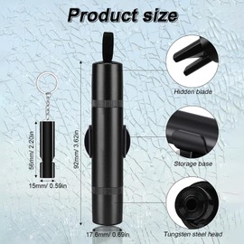 ZIJANG 2 Stück 2 in 1 Tragbarer Gurtschneider Notfallhammer, Notfallhammer Auto, Notfallhammer Auto mit Gurtschneider, Auto, Bus, Familie Must-Have, Notfall-Rettungswerkzeug Muss Sein