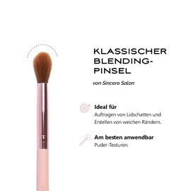 SINCERO Salon Eyeshadow Brush for Blending, Soft Makeup Brush, Perfect for Blending Smokey Eyes, Rose Gold