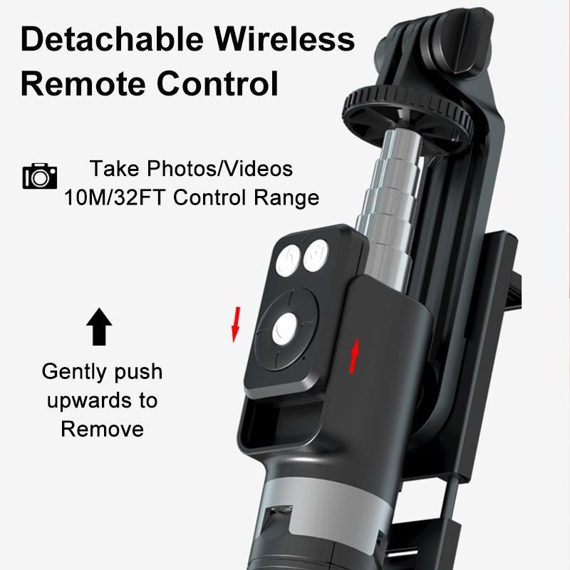 Multifunctional Selfie Stick, Retractable Phone Tripod with Lights, Selfie Stick