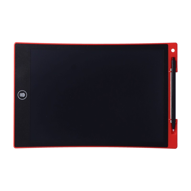 LCD Writing Tablet 10in Full Screen Replaceable Button Battery Red