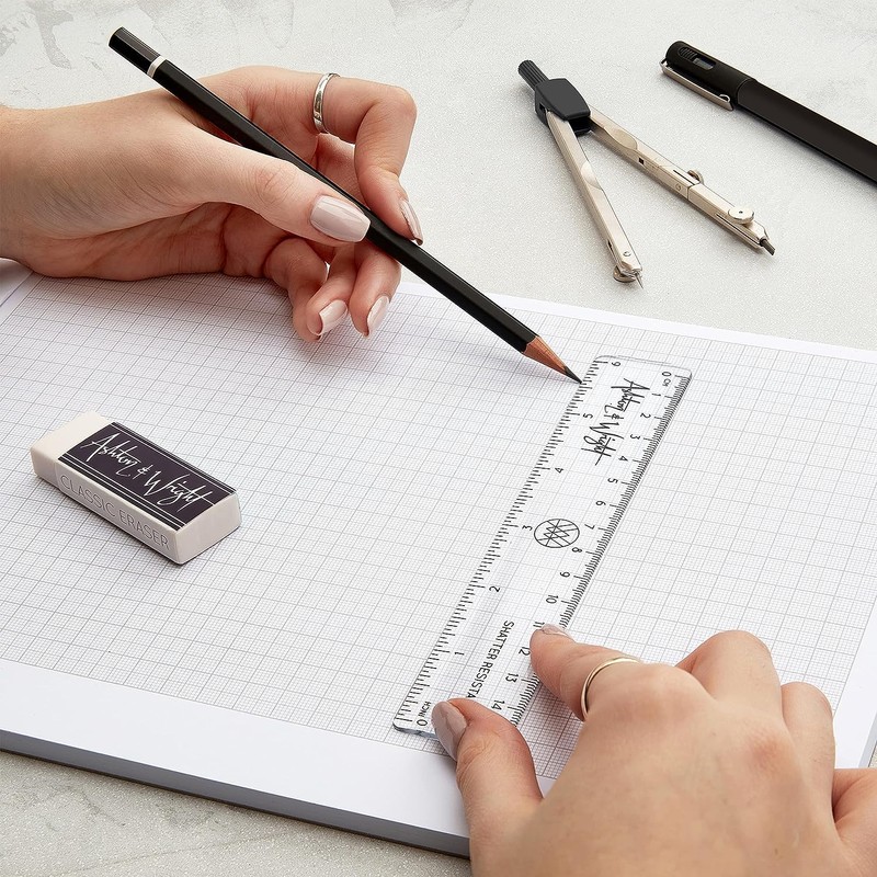 Ashton and Wright - 6 Inch / 15cm Rulers -
