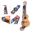 CLOUDMUSIC Tenor Concert Soprano Baritone Ukulele Strap Coloful Floral Pattern