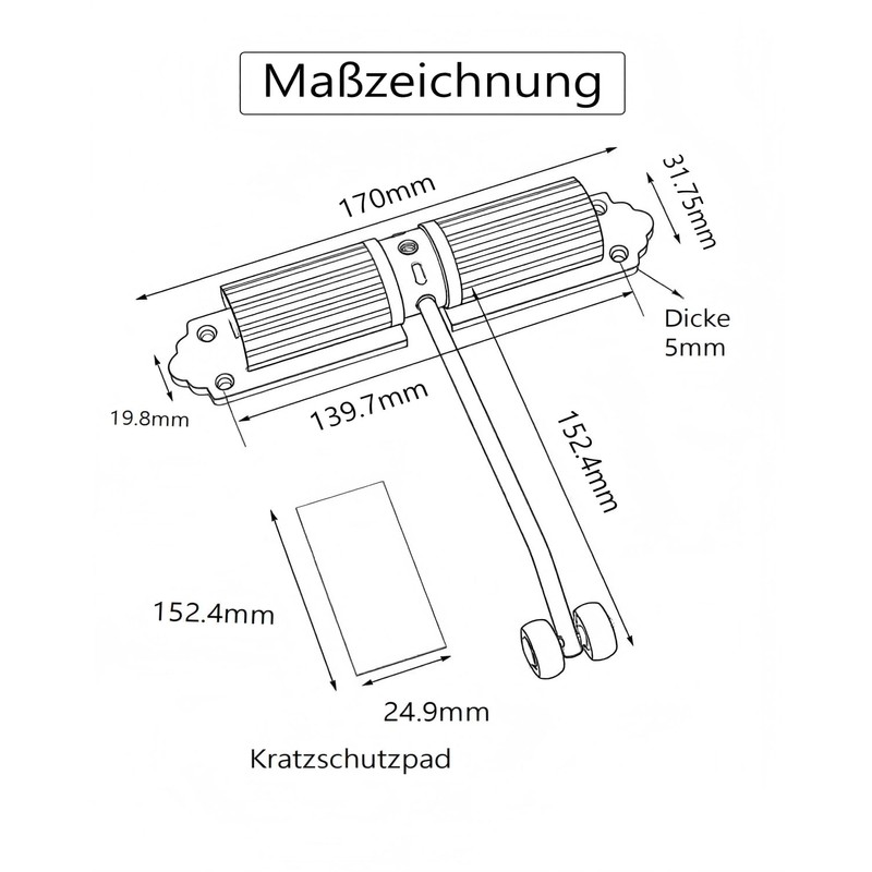 Automatic Door Closer, 1 Piece Door Closer for Indoor and