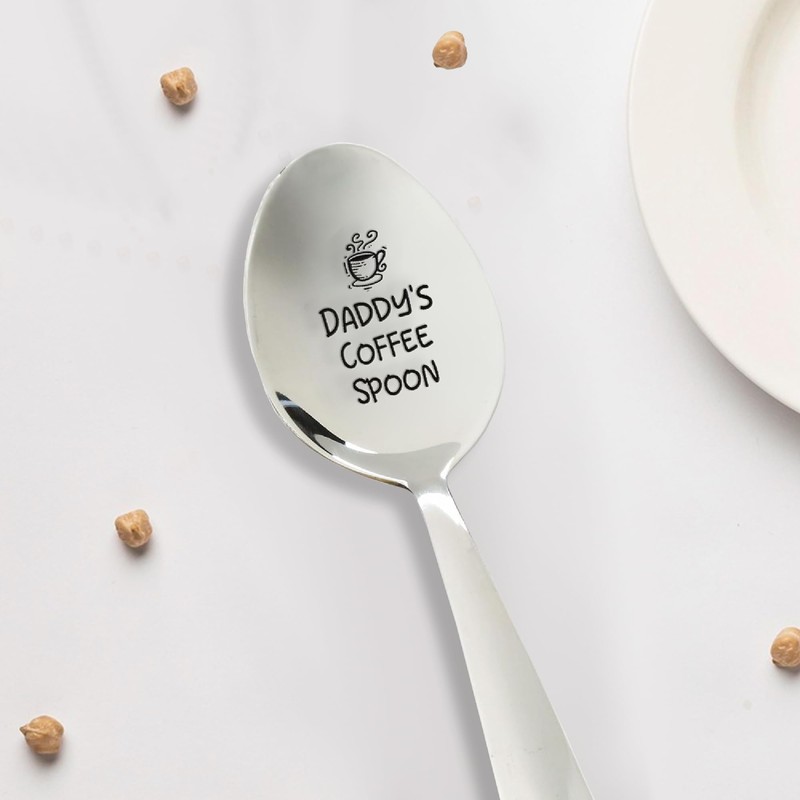 Fathers Day Gift for Dad Thoughtful Coffee Spoon 'Daddy's Coffee'