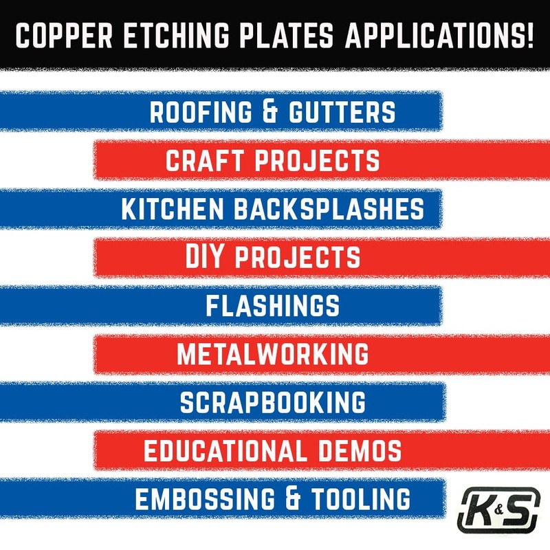 K&S Precision Metals Copper Etching Plate 6605 – 0.050" Thick
