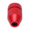 Adjustable Drill Stop Collar Aluminum Alloy Red Anti Slip Nylon