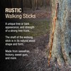 Brazos Rustic Wood Walking Stick, Hickory, Traditional Style Handle, for