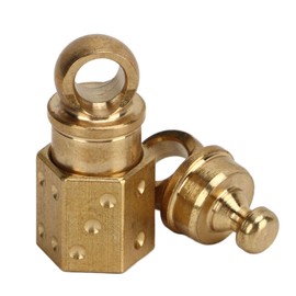 Quick Release Keychain Brass Detachable Pull Apart Key Rings Separate Chain Snap Lock Holder for Car House Keys