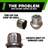 DPAccessories Black Lug Nuts | Compatible Replacement for Dodge-Jeep-RAM |