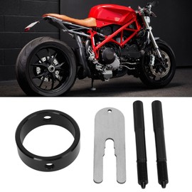 Kit de Herramientas de Compresor de Resorte de Horquilla de Motocicleta, Kit de Servicio de Resorte de Bobina de Aluminio para la Mayoría de las Horquillas Sreetbike Al Revés