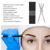 Eyebrow Stencil Ruler Stainless Steel 3 Point Positioning Eyebrow Makeup