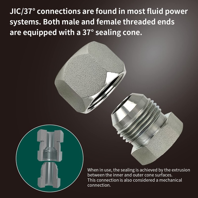 AKM 80 Pcs JIC 37° Flare Cap and Plug Kit
