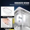 6L Commercial Ultrasonic Cleaner 40kHz Digital Timer Heater Stainless Steel
