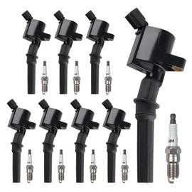 Set of 8 Ignition Coil DG508 & Spark Plug SP479 for Ford F150 F250 F350 E150 E250 E350 Expedition Mustang Lincoln Mercury Explorer 4.6L 5.4L (DG508 Ignition Coil & SP479)
