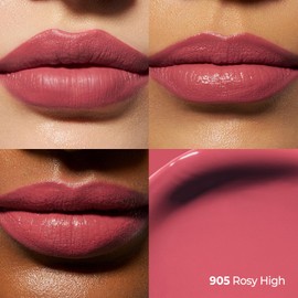 Laka Perfect Twin Lip - Dual-Ended Matte Liquid Lipstick & Clear Gloss, Long Lasting 12 Hour Color, High Pigmented Lightweight Non-Sticky, Korean Makeup (#905 Rosy High)