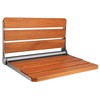 Teak Folding Shower Seat Wall Mounted, Foldable Shower Bench, 400lbs
