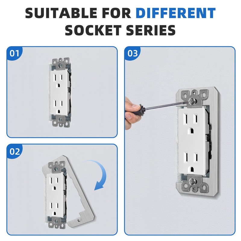 WooFog 15 Pcs Outlet Spacers for Electrical Box, Wall Plate