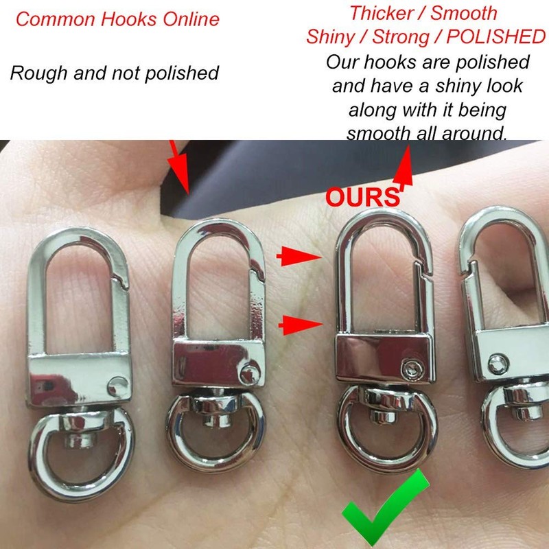 Purse Chain Metal (9mm) Replacement Strap Accessories Snap Hook Chain