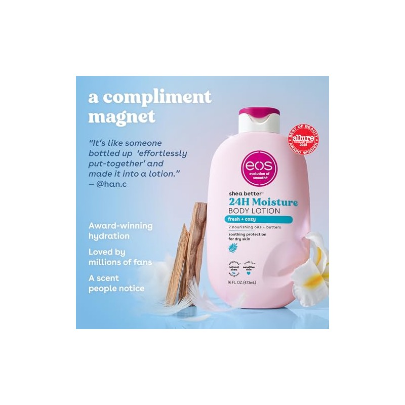 eos Fresh & Cozy Body Lotion Shea Better 24 Hour