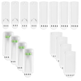 JHGCVX 16 Pcs Large Universal Frame Hanger,Multi Style Damage Free Picture Hanging Hooks Heavy Duty,No Nails Plastic Picture Hooks