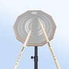 12" Adjustable Drum Practice Pad Set with Stand and Storage