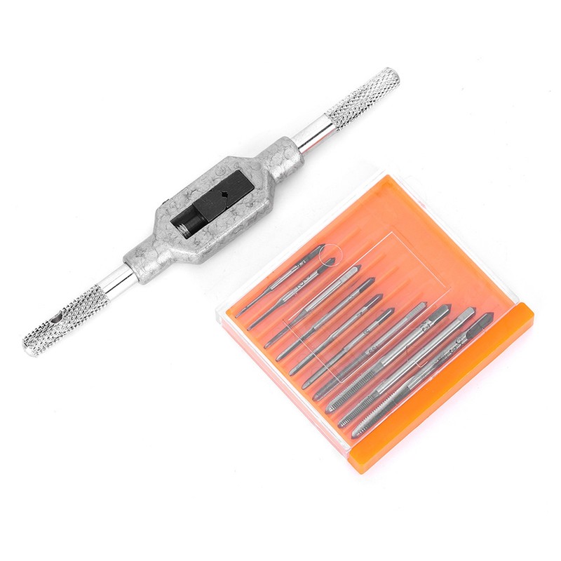 11PCs Mini Screw Tap Set Tapping Tool Screw Machine Accessory
