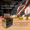 Gkesgm Recipe Box with 70 Recipe Cards and Dividers,Rustic Wood