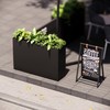 GSK Tall Black Metal Planter Box Divider Easy Assembly Modern