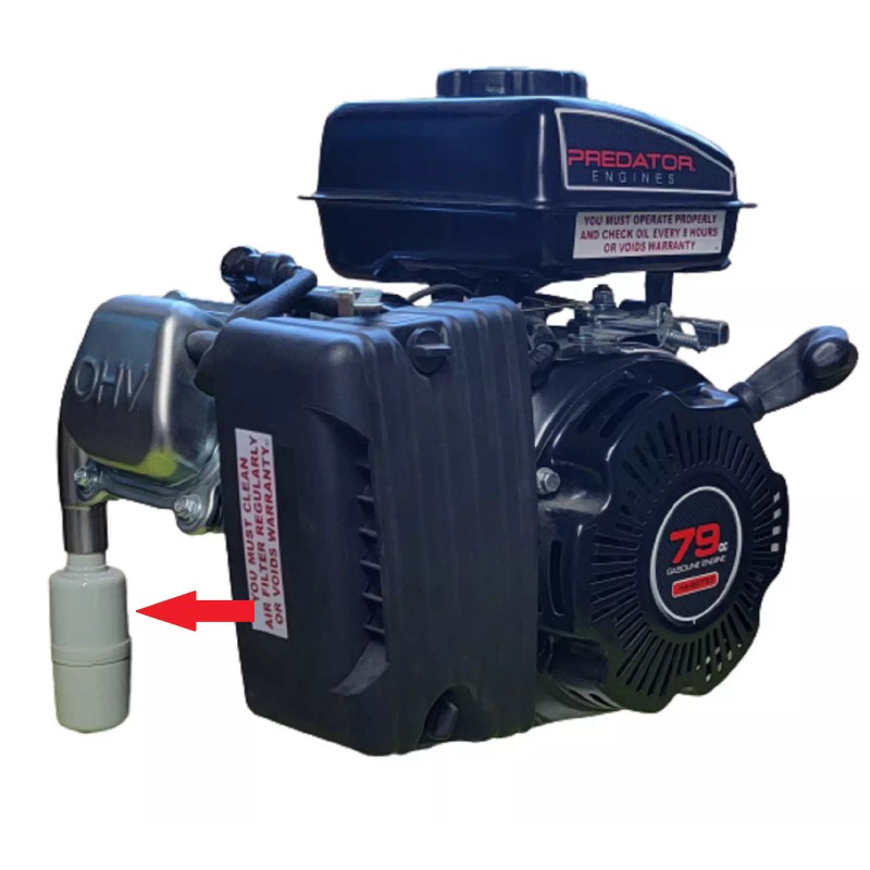 andrei-x Exhaust with Muffler for Predator 3HP 79cc from Harbor