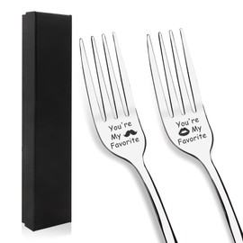 Valentines Gifts for Him Dinner Forks Pack of 2 Set Gifts for Her I Love You Gifts for Him Gifts for Boyfriend Gifts for Couples Unique Engagement Gifts for Couples Gifts for Girlfriend