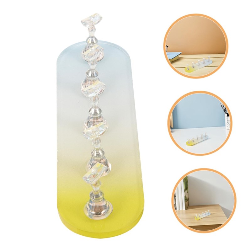 TOVINANNA 2 Sets Magnetic Nail Tip Display Holder Acrylic Nail