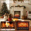 KISSAIR Electric Fireplace Log Inserts Heater, 21'' Freestanding Electric Fireplace