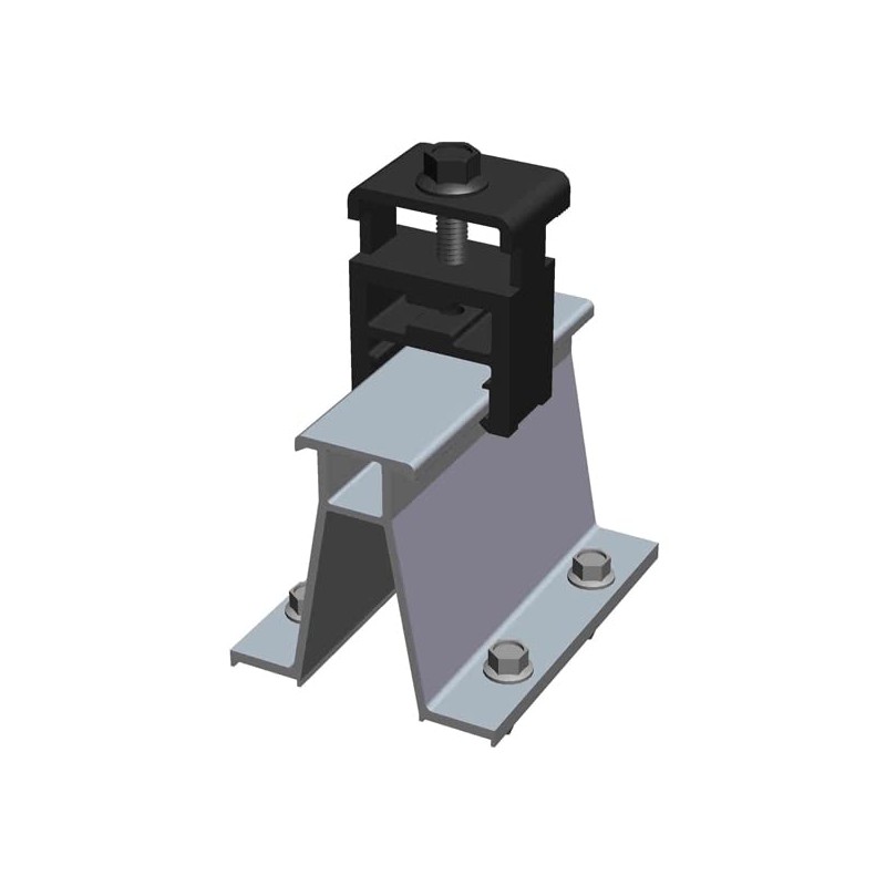 MageFoot End Clamp Solar Mounting Racking Kit for Composite Asphalt