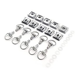 AfterMokit Replacement 0.57 inch Quick Release Fasteners Fairing Bolts Studs Quarter Turn with Clips Silver 10 Pack