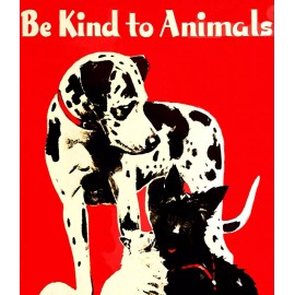 Be Kind To Animals 1935 Syracuse NY SPCA Vintage Poster Print Retro Style Art - 11"x17"Canvas
