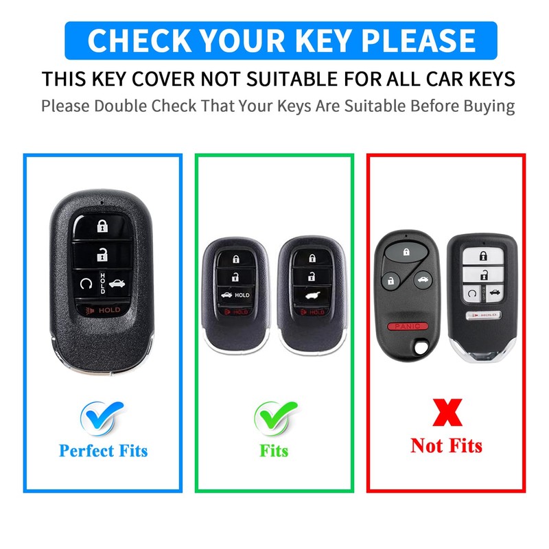 QBUC for Honda Key fob Cover, Key fob Case for