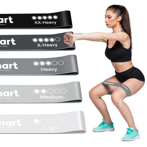 K-MART Resistance Bands Set of 5 - Exercise Band with