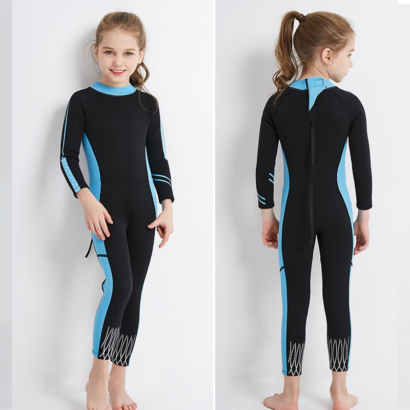 2.5mm Children Diving Wetsuit Kid Swimsuit for Snorkeling Drifting Swimmingblack