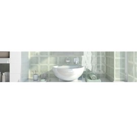 6x6 Water Green Glossy Ceramic Wall Tile Succulent RS34 Made in Italy Undulated Surface Tile (4)