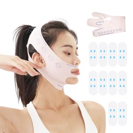 1 Piece Of Face Slimming Bandage And 10 Pieces Of Face Slimming Strips, Face Lifting, Facial Beauty Accessories, Facial Anti-Wrinkle Bandage