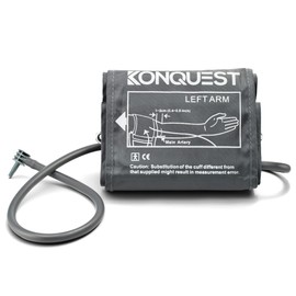 KONQUEST XL Replacement Cuff - for Automatic Blood Pressure Monitors with Straight Connector (X-Large) - for Upper Arm Circumference from 12 1/2" to 19"