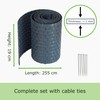 workingHOUSE Polyrattan Privacy Screen Strips for Double Bar Mesh -